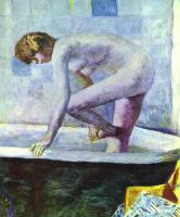 Pierre Bonnard - Nude Washing Feet in a Bathtub